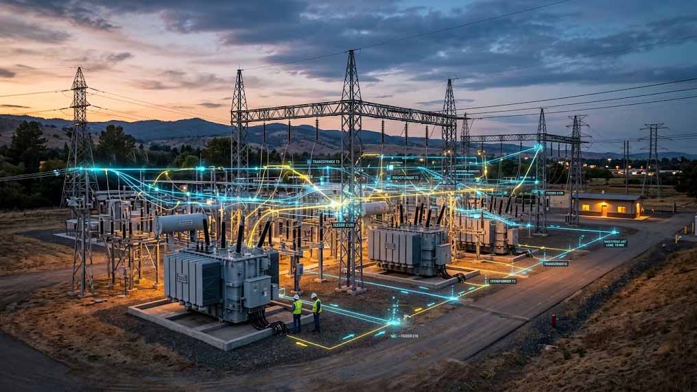 large-scale transformers in substations and grid integration of new energy Transformadores a gran escala en subestaciones e integración en la red de nuevas energías.